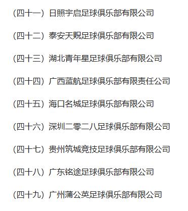 中国足球协会发布新赛季中超联赛赛程安排