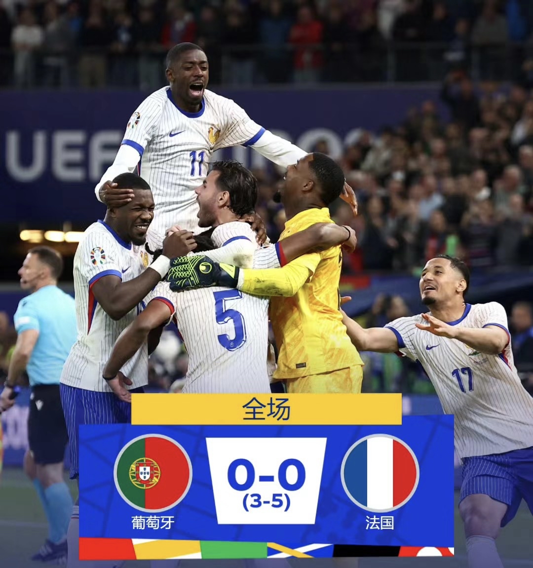 法国队力克葡萄牙队,马龙统治全场 法国队力克葡萄牙队,马龙统治全场